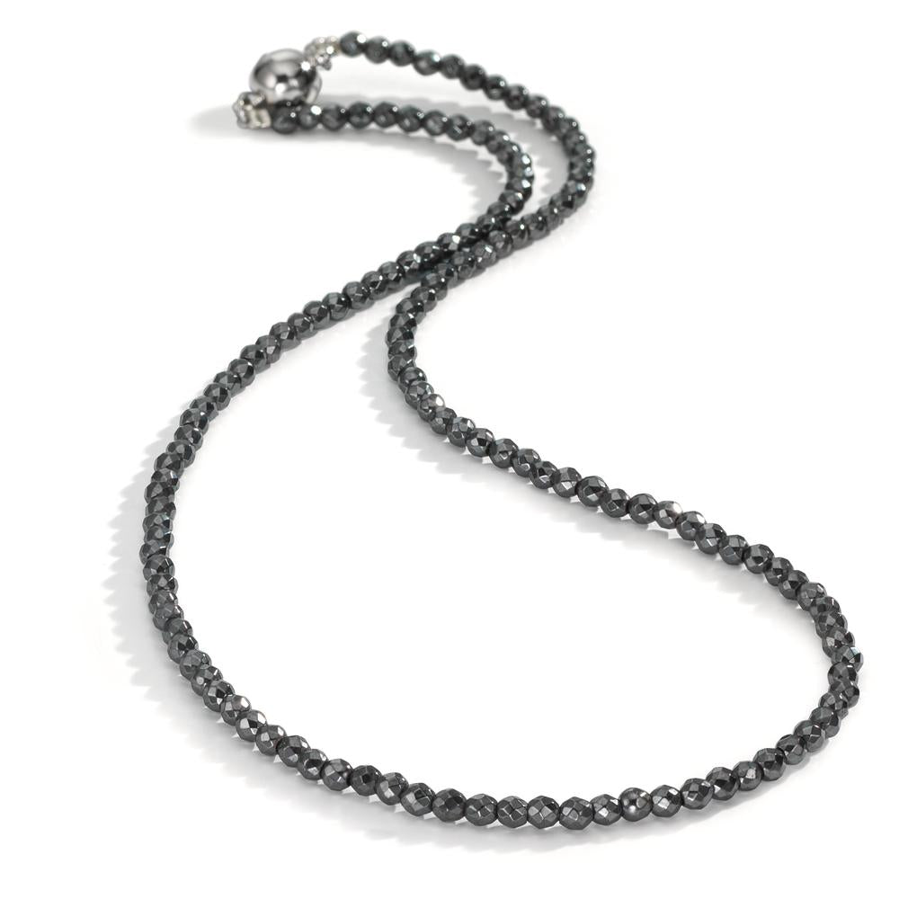 Collana Acciaio inossidabile Ematite 3 mm 43 cm