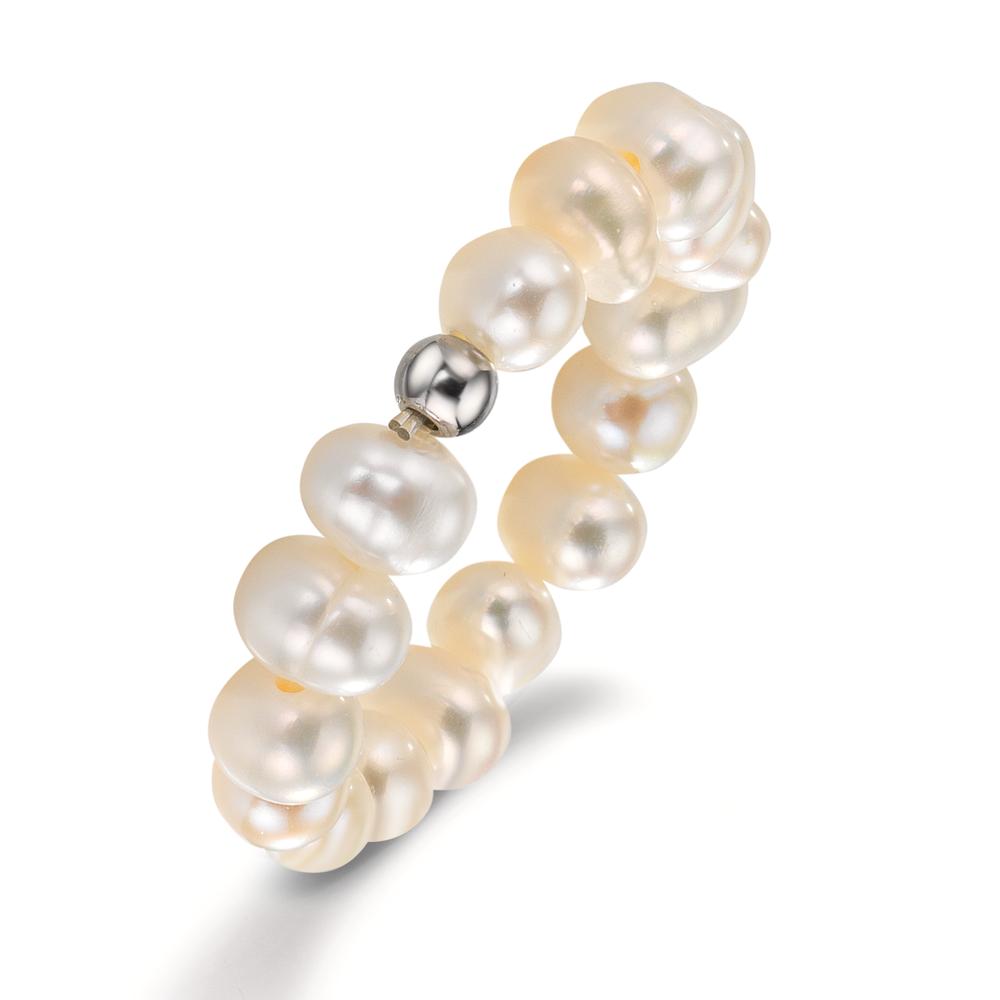 Anello Acciaio inossidabile Perla coltivata d'acqua dolce, 4.5 mm