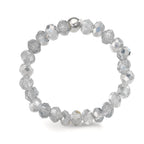 Anello Acciaio inossidabile Cristallo argento, 3 mm