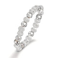 Anello Acciaio inossidabile Cristallo bianco, 3 mm