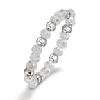 Anello Acciaio inossidabile Cristallo bianco, 3 mm