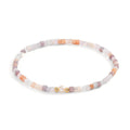 Bracciale Acciaio inossidabile Cristallo rosa giallo rivestimento IP Perla coltivata d'acqua dolce 4-4.5 mm