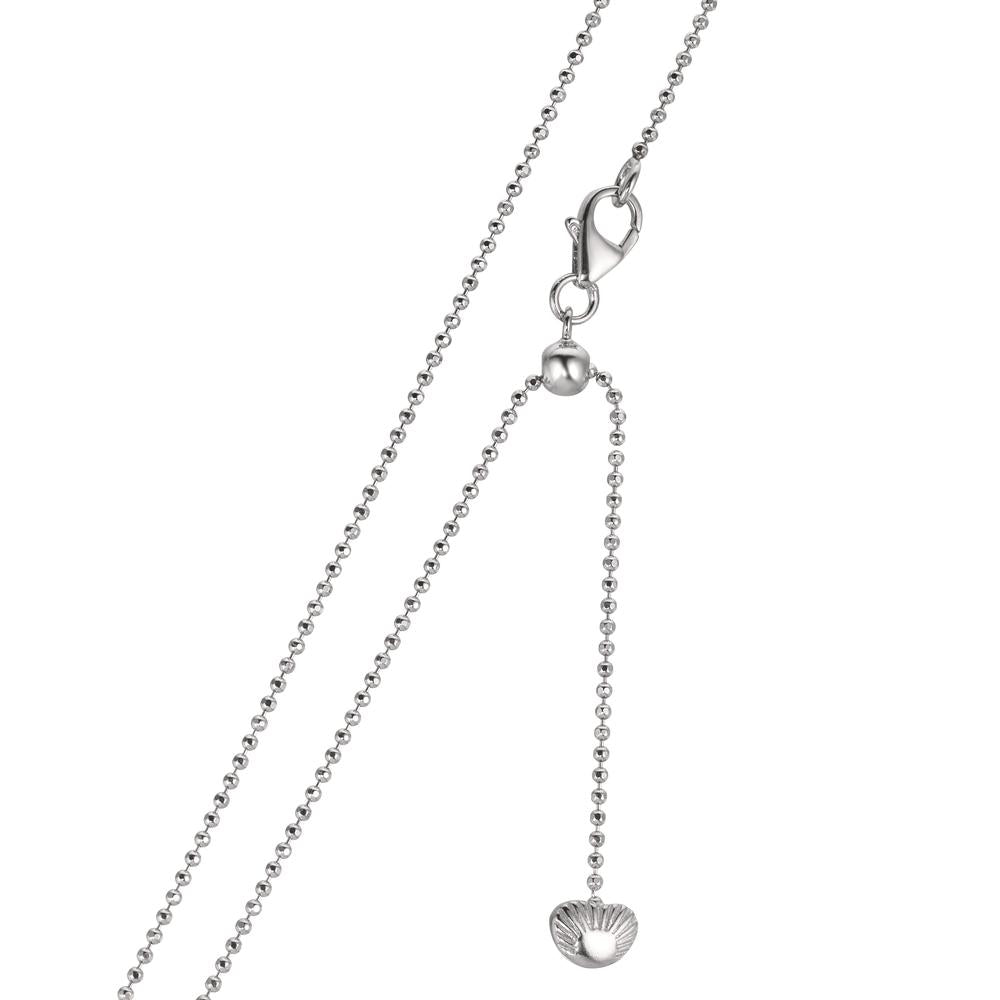 Collana Argento rodiato Perla di Tahiti, 10 mm 38-50 cm