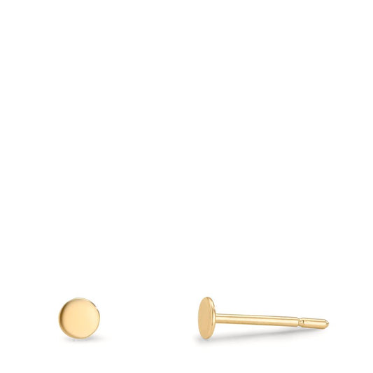 Orecchini a bottone Oro giallo 375/9K Ø3 mm