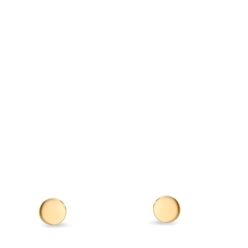 Orecchini a bottone Oro giallo 375/9K Ø3 mm