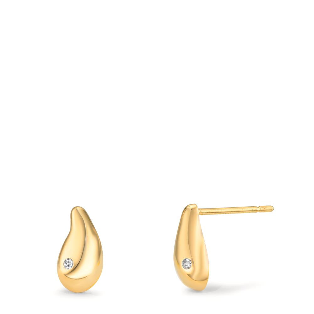 Orecchini a bottone Oro giallo 375/9K