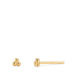 Orecchini a bottone Oro giallo 375/9K Ø2.7 mm