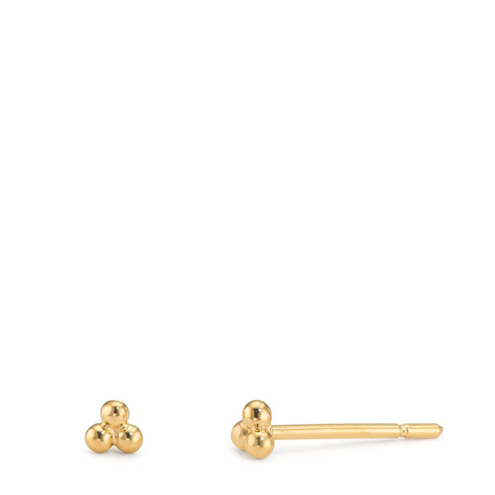 Orecchini a bottone Oro giallo 375/9K Ø2.7 mm