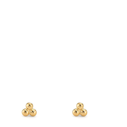 Orecchini a bottone Oro giallo 375/9K Ø2.7 mm