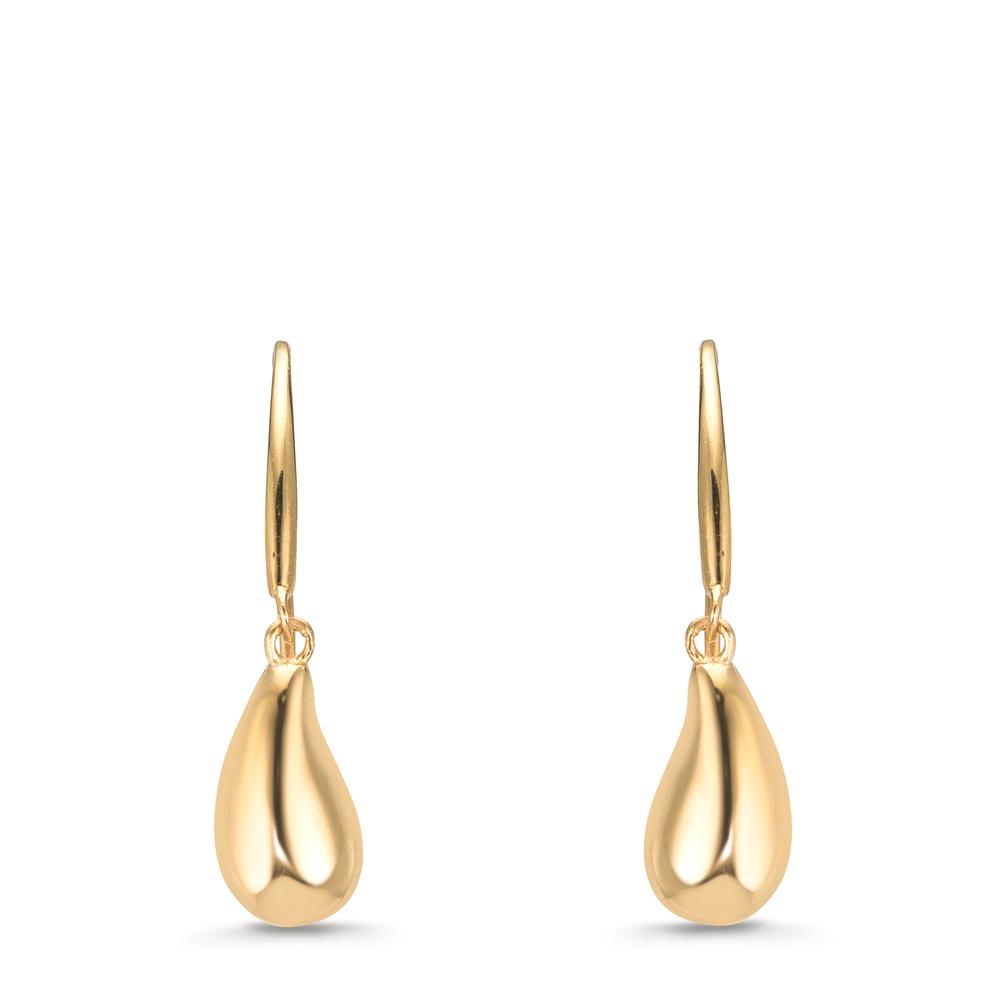 Orecchini In Oro Giallo 9K (375) - Design Elegante Italiano, Confezione Regalo Di Lusso