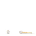 Orecchini a bottone Oro giallo 375/9K [shining Pearls], 2 Perla 2-2.5 mm