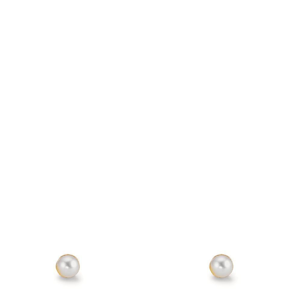 Orecchini a bottone Oro giallo 375/9K [shining Pearls], 2 Perla 2-2.5 mm