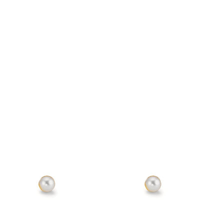 Orecchini a bottone Oro giallo 375/9K [shining Pearls], 2 Perla 2-2.5 mm