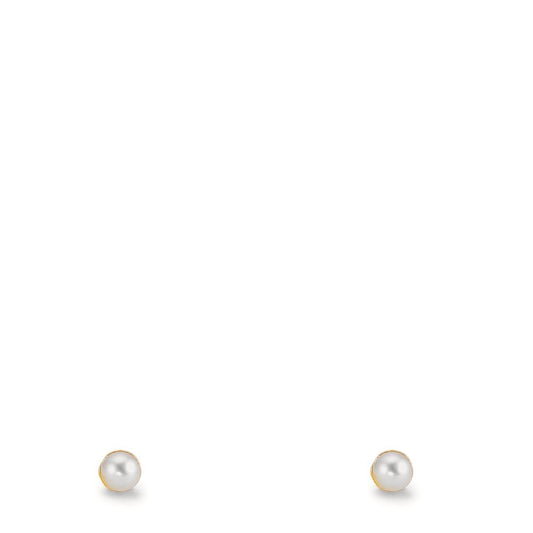 Orecchini a bottone Oro giallo 375/9K [shining Pearls], 2 Perla 2-2.5 mm