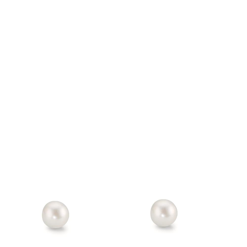 Orecchini a bottone Oro giallo 375/9K [shining Pearls], 2 Perla 3-3.5 mm
