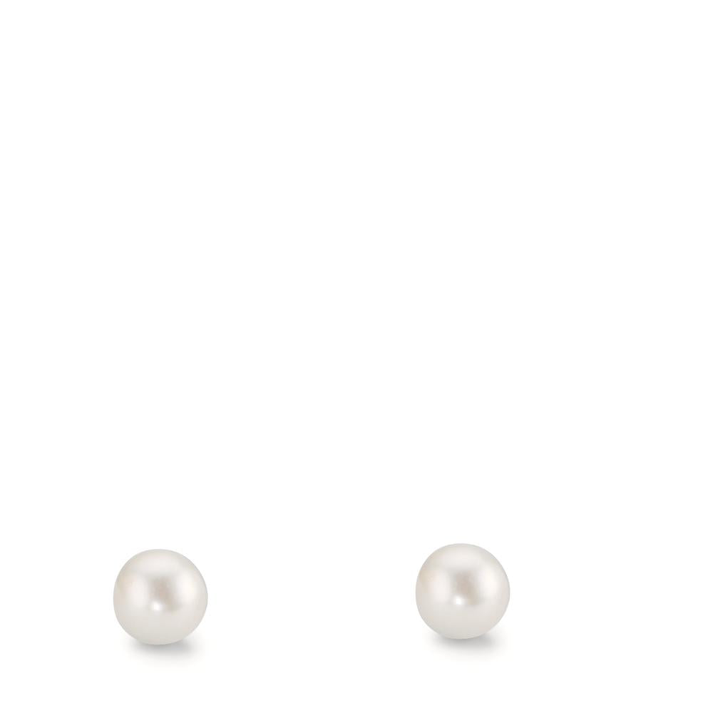 Orecchini a bottone Oro giallo 375/9K [shining Pearls], 2 Perla 4-4.5 mm