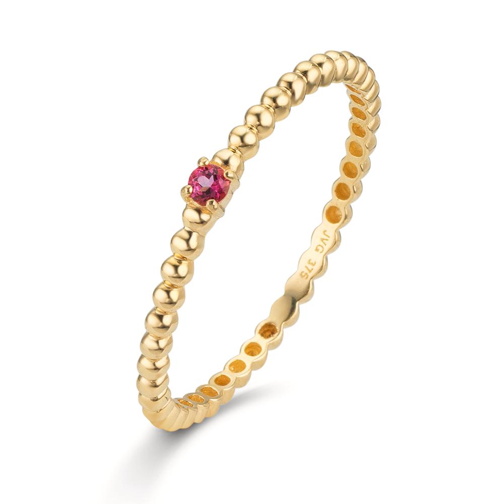 Anello Oro giallo 375/9K Topazio rosa