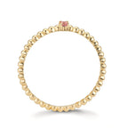 Anello Oro giallo 375/9K Topazio rosa