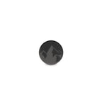 Orecchini a bottone 1 pz Acciaio inossidabile nero rivestimento IP Montagna Ø8 mm