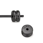 Orecchini a bottone 1 pz Acciaio inossidabile nero rivestimento IP Ø8 mm