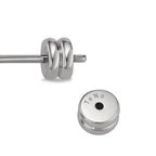 Orecchini a bottone 1 pz Acciaio inossidabile Ø8 mm