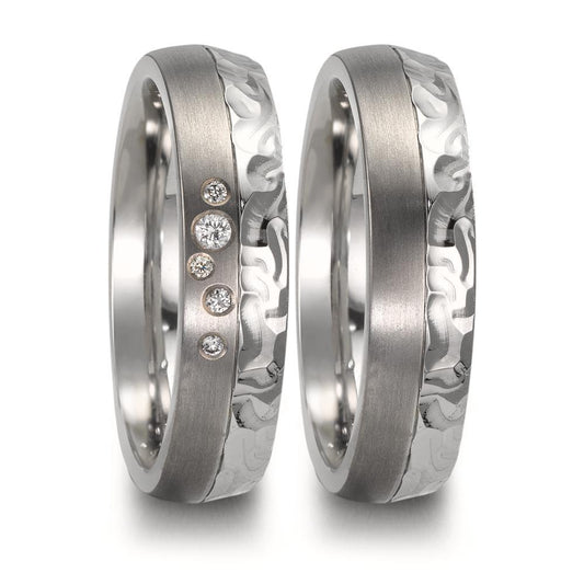 Anello del partner Acciaio inossidabile, Titanio