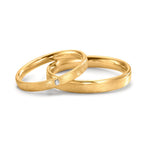 Anello del partner Oro giallo 750/18 carati Diamante 0.015 ct, w-si