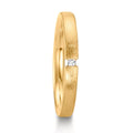 Anello del partner Oro giallo 750/18 carati Diamante 0.015 ct, w-si