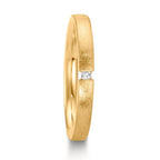Anello del partner Oro giallo 750/18 carati Diamante 0.015 ct, w-si