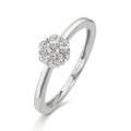 Anello Argento Zirconia 7 pietra rodiato