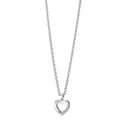Collana Argento rodiato Cuore 38-42 cm