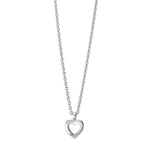 Collana Argento rodiato Cuore 38-42 cm