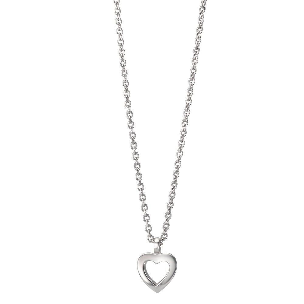 Collana Argento rodiato Cuore 38-42 cm