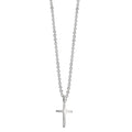 Collana Argento rodiato Croce 38-42 cm