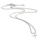 Collana Argento rodiato Croce 38-42 cm