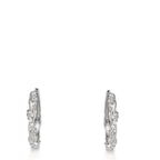 Orecchini circolari Argento Zirconia 26 pietra rodiato