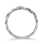 Anelli impilabili Argento Zirconia 18 pietra rodiato
