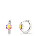 Orecchini circolari Argento rodiato