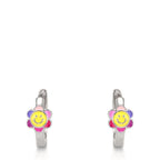 Orecchini circolari Argento rodiato