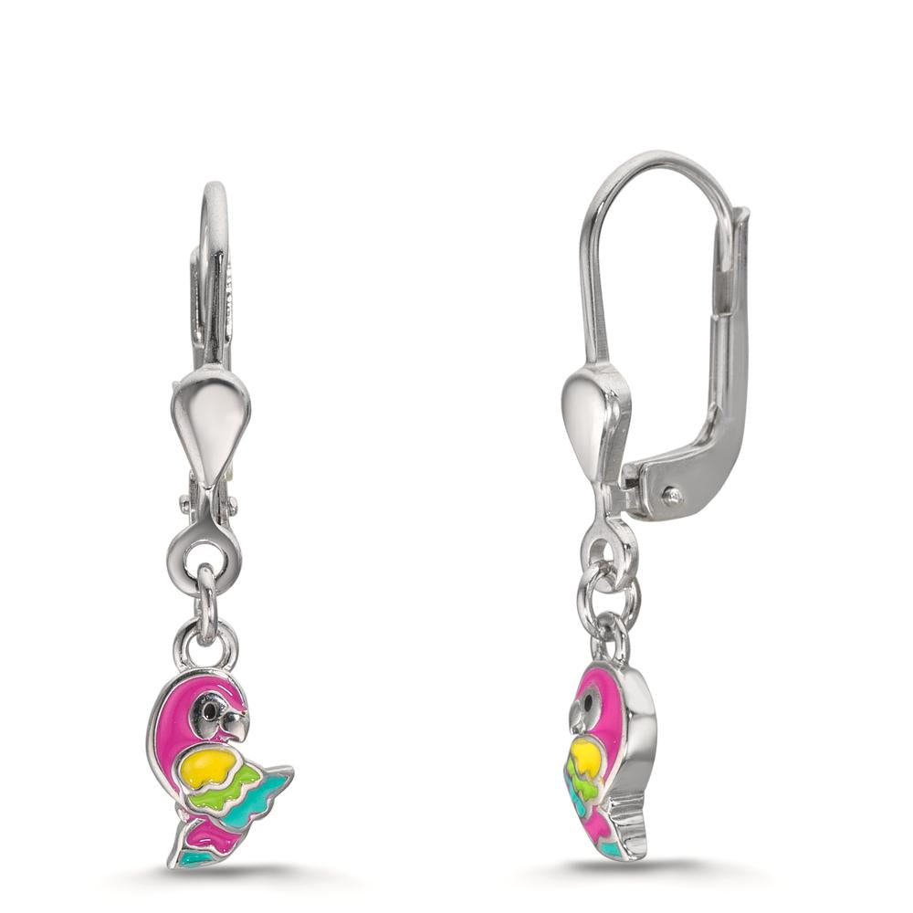 Orecchini Argento rodiato Pappagallo