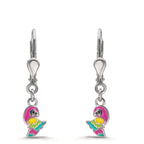 Orecchini Argento rodiato Pappagallo