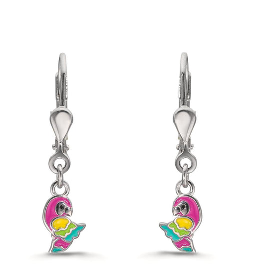 Orecchini Argento rodiato Pappagallo