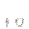 Orecchini circolari Argento rodiato Cavallo