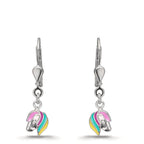Orecchini Argento rodiato Cavallo