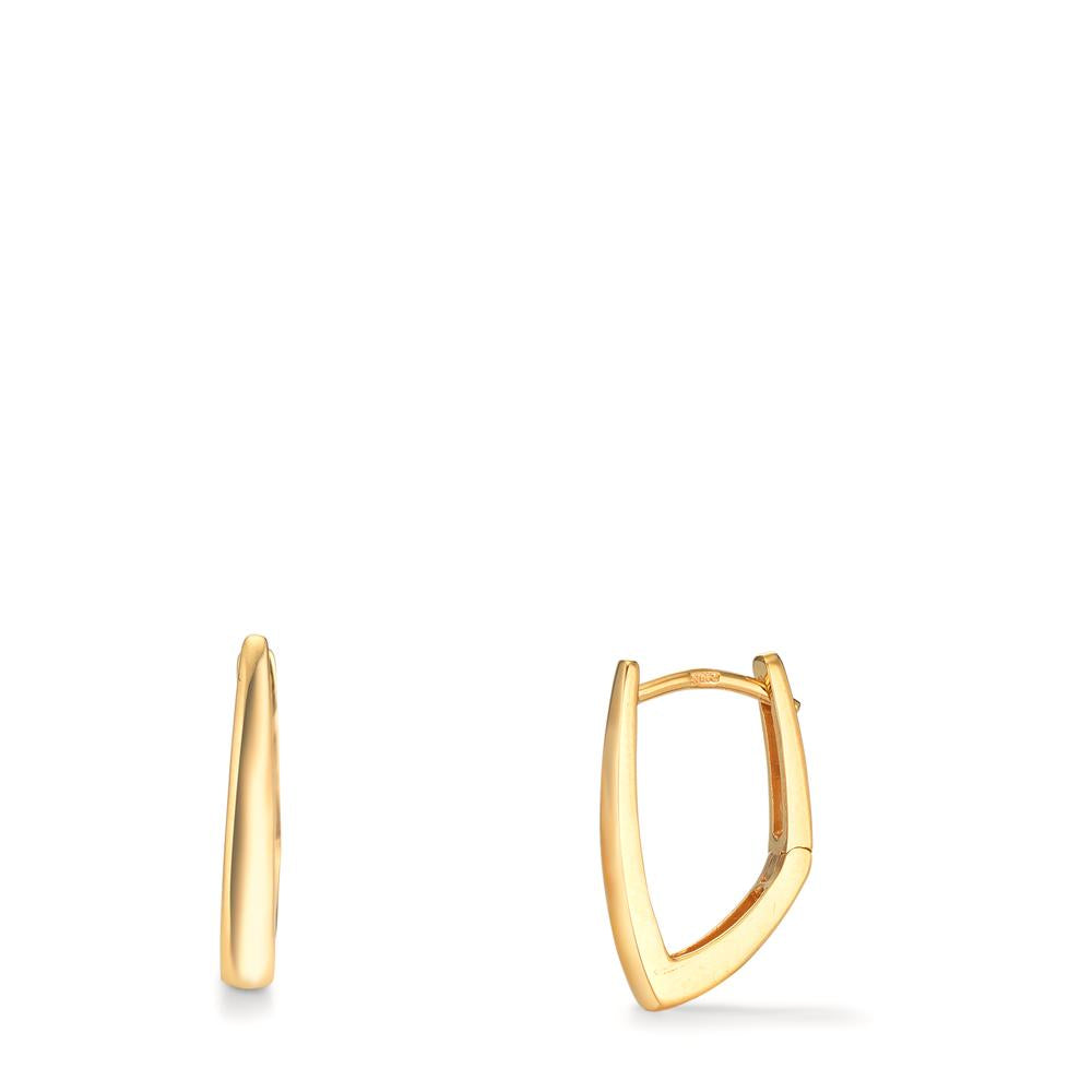 Orecchini circolari Argento giallo dorato