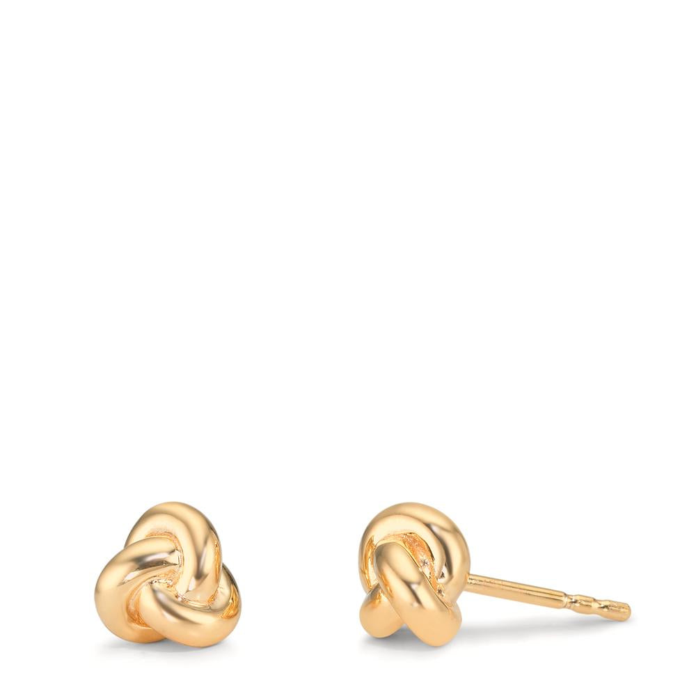 Orecchini a bottone Argento giallo dorato Nodo Ø7.5 mm