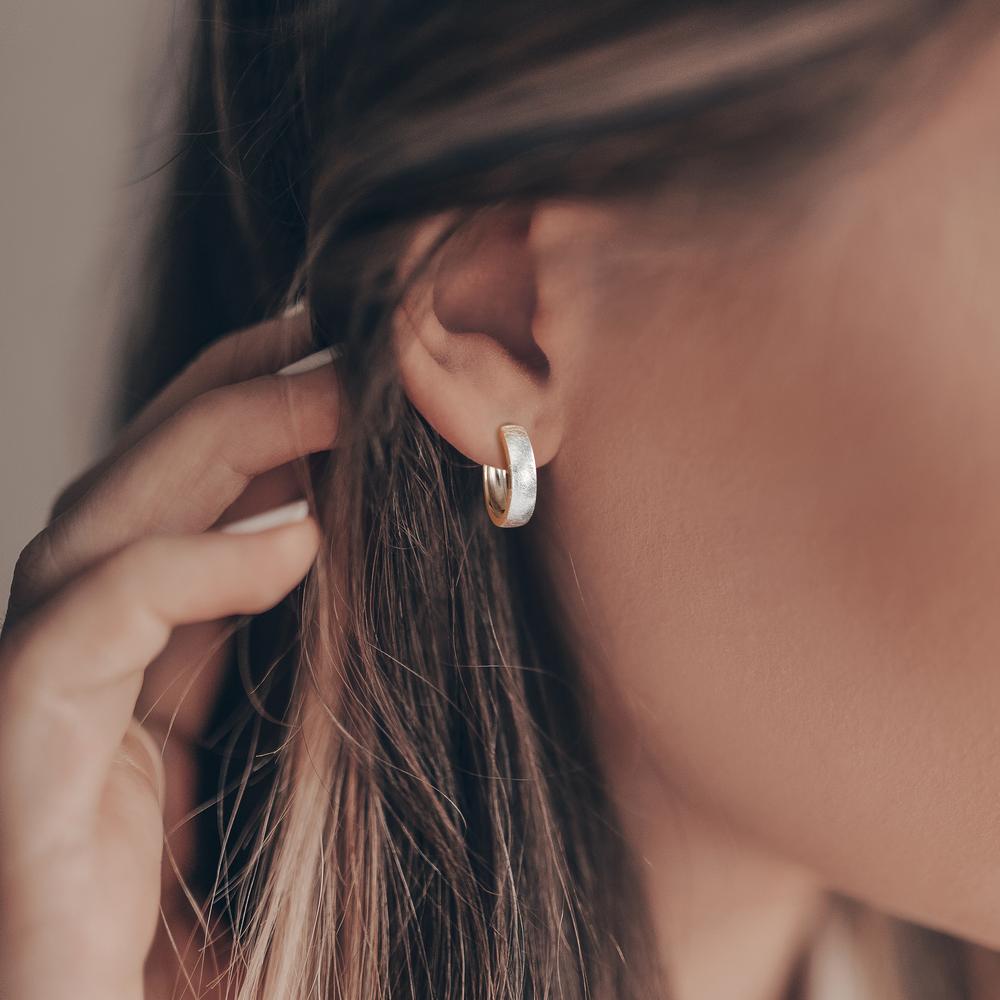 Orecchini circolari Argento