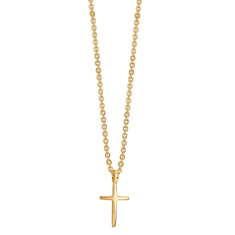 Collana Oro giallo 375/9K Croce 38-42 cm