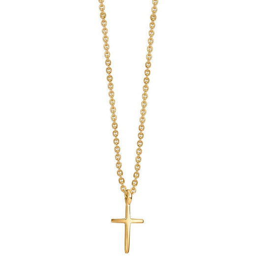 Collana Oro giallo 375/9K Croce 38-42 cm