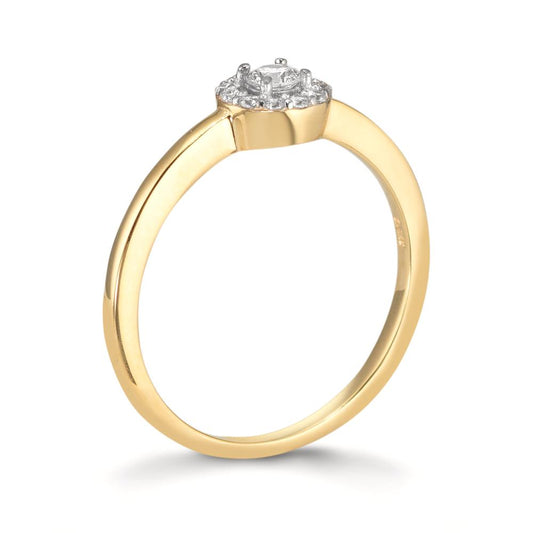 Anello Oro giallo 375/9K Zirconia